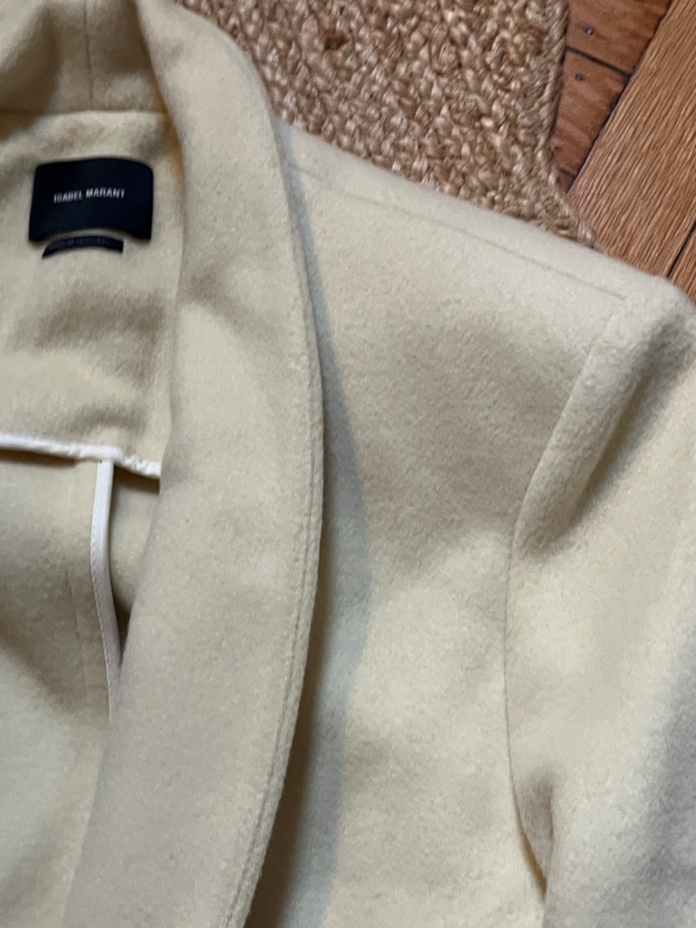Isabel Marant Cream Shawl-Collar Blazer Jacket - Picture 13 of 13